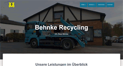 Desktop Screenshot of behnke-recycling.de
